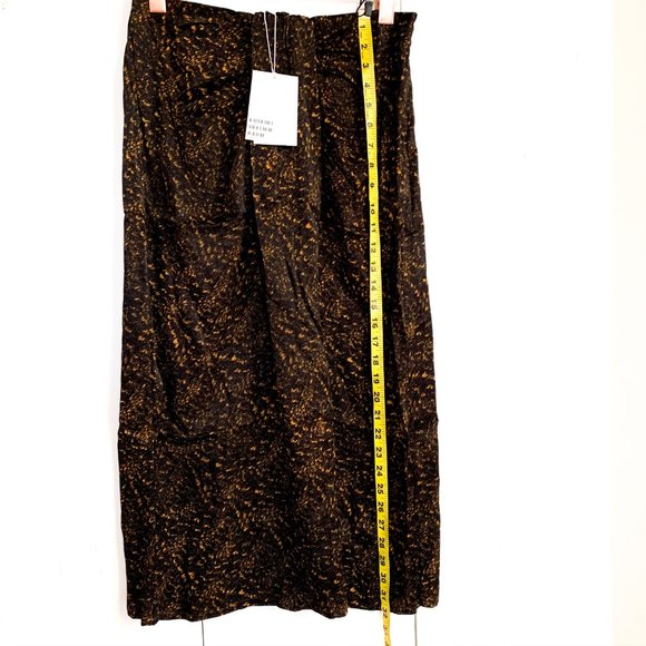 NWT & OTHER STORIES print draped midi skirt 4 - Picture 4 of 8